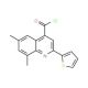 6,8-dimethyl-2-(2-thienyl)quinoline-4-carbonyl chloride - chemical structure image