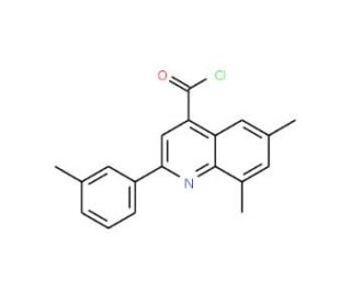 6,8-dimethyl-2-(3-methylphenyl)quinoline-4-carbonyl chloride - chemical structure image