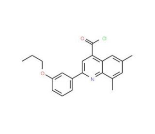6,8-dimethyl-2-(3-propoxyphenyl)quinoline-4-carbonyl chloride - chemical structure image
