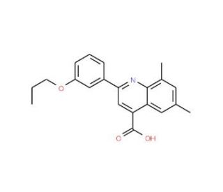 6,8-Dimethyl-2-(3-propoxyphenyl)quinoline-4-carboxylic acid - chemical structure image