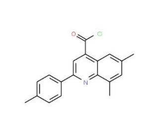 6,8-dimethyl-2-(4-methylphenyl)quinoline-4-carbonyl chloride - chemical structure image