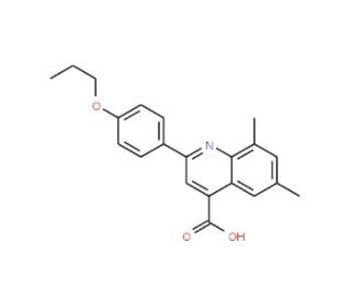 6,8-Dimethyl-2-(4-propoxyphenyl)quinoline-4-carboxylic acid - chemical structure image