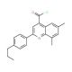 6,8-dimethyl-2-(4-propylphenyl)quinoline-4-carbonyl chloride - chemical structure image