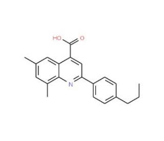 6,8-Dimethyl-2-(4-propylphenyl)quinoline-4-carboxylic acid - chemical structure image