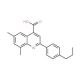 6,8-Dimethyl-2-(4-propylphenyl)quinoline-4-carboxylic acid - chemical structure image