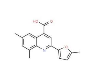 6,8-Dimethyl-2-(5-methyl-2-furyl)quinoline-4-carboxylic acid - chemical structure image