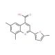 6,8-Dimethyl-2-(5-methyl-2-furyl)quinoline-4-carboxylic acid - chemical structure image