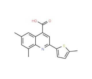 6,8-Dimethyl-2-(5-methylthien-2-yl)quinoline-4-carboxylic acid - chemical structure image