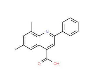 6,8-Dimethyl-2-phenylquinoline-4-carboxylic acid - chemical structure image