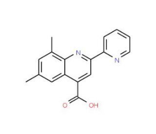 6,8-Dimethyl-2-pyridin-2-ylquinoline-4-carboxylic acid (CAS 725705-56-6) - chemical structure image