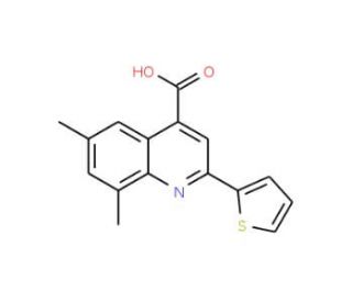 6,8-Dimethyl-2-thien-2-ylquinoline-4-carboxylic acid - chemical structure image