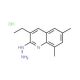 6,8-Dimethyl-3-ethyl-2-hydrazinoquinoline hydrochloride (CAS 1170878-06-4) - chemical structure image