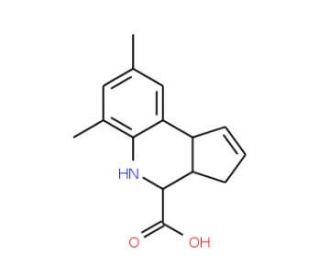 6,8-Dimethyl-3a,4,5,9b-tetrahydro-3H-cyclopenta[c]quinoline-4-carboxylic acid - chemical structure image