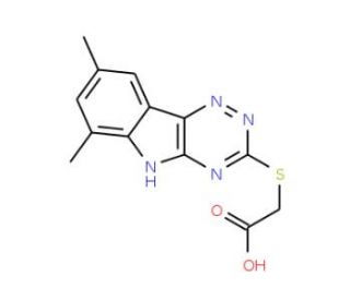 (6,8-Dimethyl-9H-1,3,4,9-tetraaza-fluoren-2-yl-sulfanyl)-acetic acid - chemical structure image