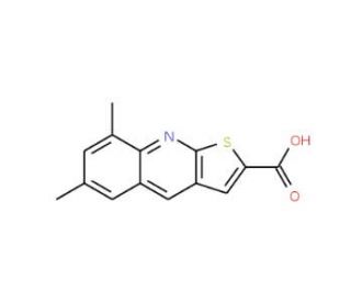 6,8-Dimethyl-thieno[2,3-b]quinoline-2-carboxylic acid - chemical structure image