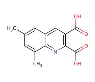 6,8-Dimethylquinoline-2,3-dicarboxylic acid (CAS 948289-02-9) - chemical structure image