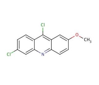 6,9-Dichloro-2-methoxyacridine (CAS 86-38-4) - chemical structure image