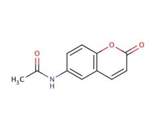 6-Acetamidocoumarin (CAS 833-68-1) - chemical structure image