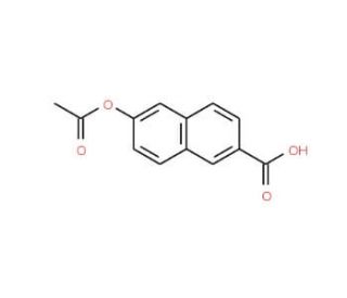 6-Acetoxy-2-naphthoic acid (CAS 17295-26-0) - chemical structure image