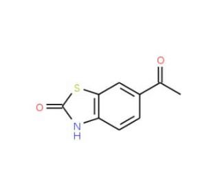 6-Acetyl-2(3H)-benzothiazolone (CAS 133044-44-7) - chemical structure image