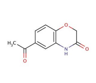 6-Acetyl-2H-1,4-benzoxazin-3(4H)-one (CAS 26518-71-8) - chemical structure image