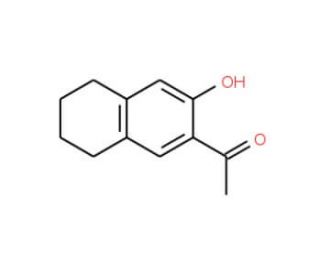 6-Acetyl-7-hydroxytetralin (CAS 40420-05-1) - chemical structure image