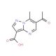 6-Acetyl-7-methyl-pyrazolo[1,5-a]pyrimidine-3-carboxylic acid (CAS 774183-58-3) - chemical structure image
