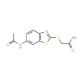 (6-Acetylamino-benzothiazol-2-ylsulfanyl)acetic acid (CAS 436088-91-4) - chemical structure image