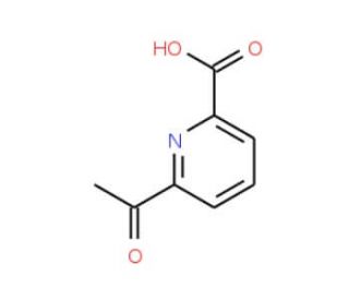 6-Acetylpicolinic acid (CAS 122637-39-2) - chemical structure image