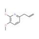 6-Allyl-2,3-dimethoxypyridine - chemical structure image
