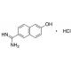 6-Amidino-2-naphthol Hydrochloride (CAS 66217-10-5) - chemical structure image