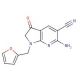 6-amino-1-(2-furylmethyl)-3-oxo-2,3-dihydro-1H-pyrrolo[2,3-b]pyridine-5-carbonitrile - chemical structure image