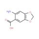 6-amino-1,3-benzodioxole-5-carboxylic acid (CAS 20332-16-5) - chemical structure image