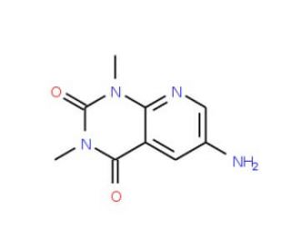 6-amino-1,3-dimethylpyrido[2,3-d]pyrimidine-2,4(1H,3H)-dione (CAS 112734-89-1) - chemical structure image