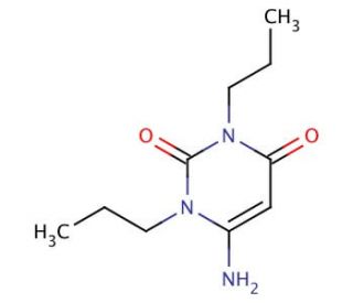 6-Amino-1,3-dipropyluracil (CAS 41862-14-0) - chemical structure image