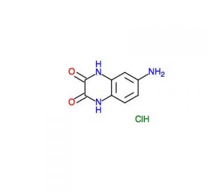 6-Amino-1,4-dihydro-quinoxaline-2,3-dione hydrochloride (CAS 115049-73-5) - chemical structure image