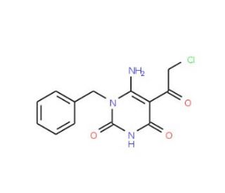 6-Amino-1-benzyl-5-(2-chloro-acetyl)-1H-pyrimidine-2,4-dione - chemical structure image