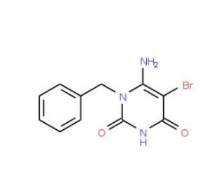 6-Amino-1-benzyl-5-bromouracil (CAS 72816-87-6) - chemical structure image