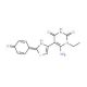 6-amino-1-ethyl-5-[2-(4-hydroxyphenyl)-1,3-thiazol-4-yl]pyrimidine-2,4(1H,3H)-dione - chemical structure image