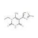6-amino-1-ethyl-5-(2-methyl-1,3-thiazol-4-yl)pyrimidine-2,4(1H,3H)-dione - chemical structure image