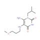 6-amino-1-isobutyl-5-[(3-methoxypropyl)amino]pyrimidine-2,4(1H,3H)-dione - chemical structure image