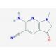 6-amino-1-methyl-3-oxo-2,3-dihydro-1H-pyrrolo[2,3-b]pyridine-5-carbonitrile - chemical structure image