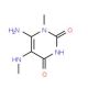 6-Amino-1-methyl-5-(methylamino)uracil (CAS 55441-70-8) - chemical structure image