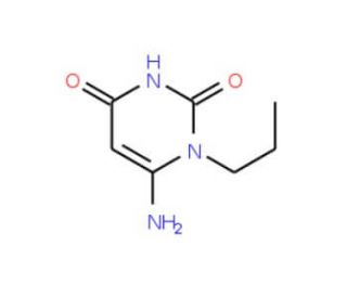 6-Amino-1-propyl-1H-pyrimidine-2,4-dione (CAS 53681-47-3) - chemical structure image