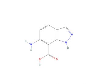6-Amino-1H-indazole-7-carboxylic acid (CAS 73907-95-6) - chemical structure image