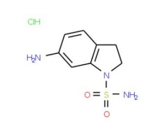 6-amino-2,3-dihydro-1H-indole-1-sulfonamide hydrochloride - chemical structure image