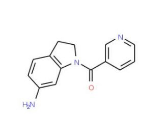 (6-Amino-2,3-dihydro-indol-1-yl)-pyridin-3-yl-methanone - chemical structure image