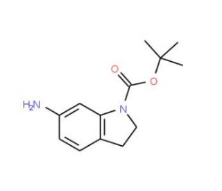 6-Amino-2,3-dihydro-indole-1-carboxylic acid tert-butyl ester (CAS 129488-00-2) - chemical structure image