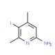 6-Amino-2,4-dimethyl-3-iodopyridine (CAS 885952-12-5) - chemical structure image
