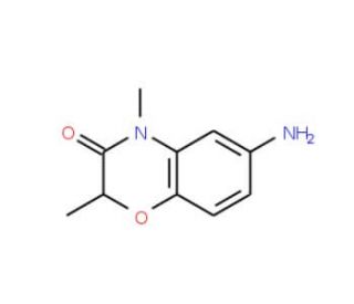 6-Amino-2,4-dimethyl-4H-benzo[1,4]oxazin-3-one - chemical structure image
